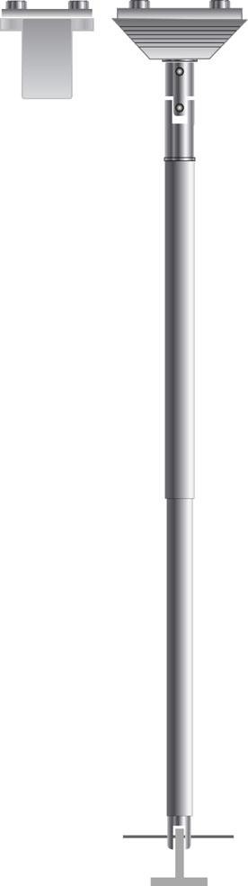 Produktbilde for STØTTESTAG KORTE MED KLIKKLÅS ( LAKKERTE) CA. 78-130 CM. PER PAR, delenummer 60400