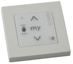 Produktbilde for TRÅDLØS BRYTER VEGGMONTERT 1 KANALS TIL SOMFY IO TIL SOL OG VIND PR. STK, delenummer 74524