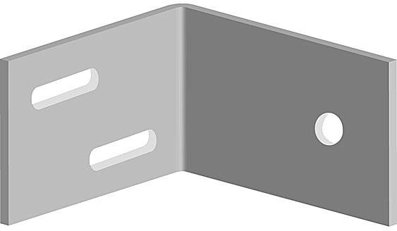 Produktbilde for VEGG/TAKFESTE TIL MARKISER U/KASSE PR. STK, delenummer 14200