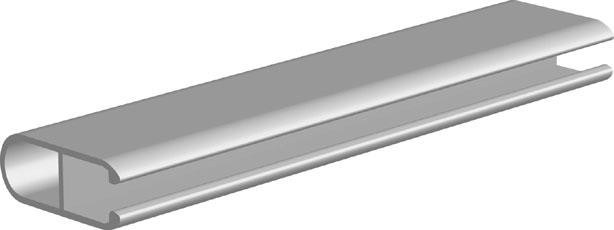 Produktbilde for KURVPROFIL PR. METER L: 7 M PAKKE Á 12 STK M/KAPPETILEGG PR.METER, delenummer 70200 70200K