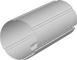Produktbilde for SKJØTESTYKKE DUKRØR 70 MM PR. STK, delenummer 58950